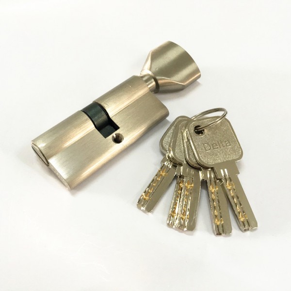 70mm brass cylinder nickel brush+ knob